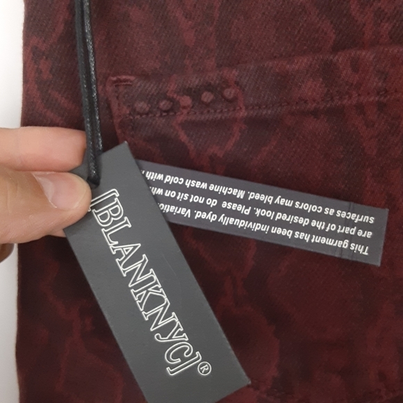 Blank NYC | Snakeskin Print Denim Skirt - Picture 4 of 7